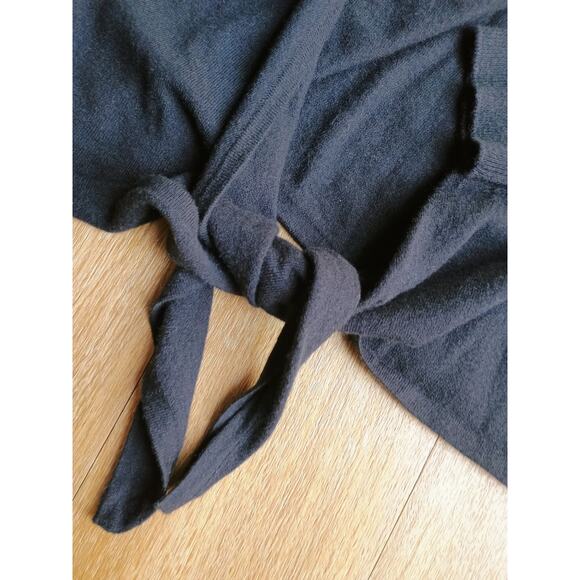 Garnet Hill 100% cashmere open front cardigan sweater L quiet Luxury Old money - Picture 3 of 8